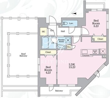 アーバンノット原宿 701 間取り図