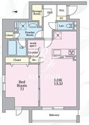 アーバンノット原宿 402 間取り図