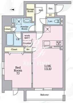 アーバンノット原宿 402 間取り図