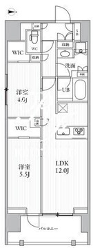 シーズンフラッツ押上フィオーレ 801 間取り図
