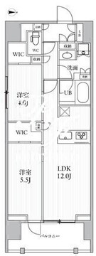 シーズンフラッツ押上フィオーレ 1201 間取り図