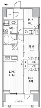 シーズンフラッツ押上フィオーレ 902 間取り図