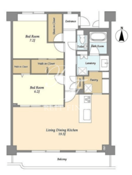 グランハイツ池尻 502 間取り図