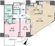プラウド恵比寿南 1304 間取り図