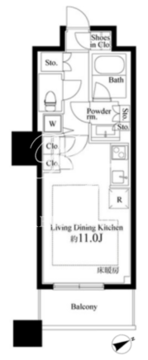 ザ・パークハウス西新宿タワー60 620 間取り図