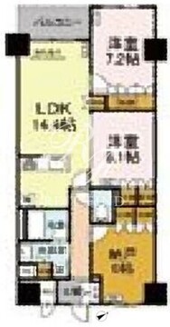 サンジョイアゼロ 104 間取り図