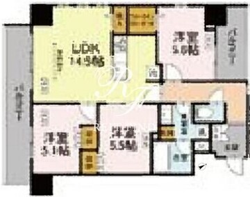 サンジョイアゼロ 201 間取り図