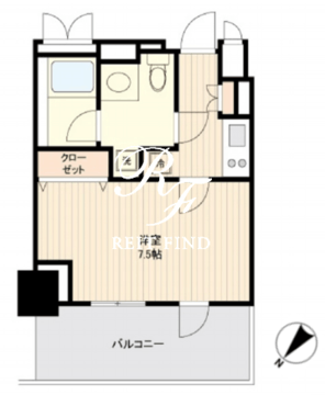 ドゥーエ幡ヶ谷 1003 間取り図