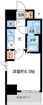 KDXレジデンス大島 401 間取り図