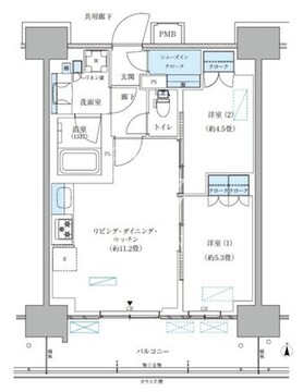パークアクシス西大島コンフォートスクエア 1305 間取り図