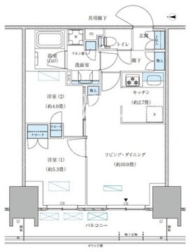 パークアクシス西大島コンフォートスクエア 1420 間取り図