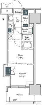 ブルックサイドレジデンス木場 407 間取り図