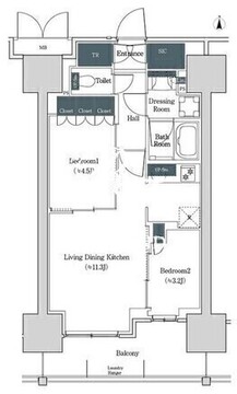 ブルックサイドレジデンス木場 403 間取り図