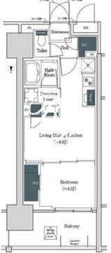 ブルックサイドレジデンス木場 445 間取り図