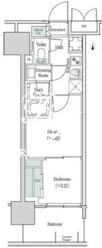ブルックサイドレジデンス木場 418 間取り図