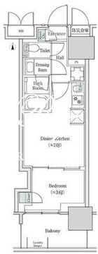 ブルックサイドレジデンス木場 423 間取り図