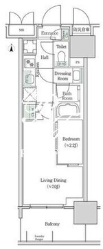 ブルックサイドレジデンス木場 421 間取り図