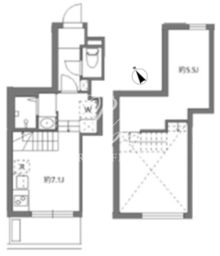 アリカ大森1 403 間取り図