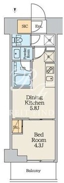 CREATIF本所吾妻橋 807 間取り図