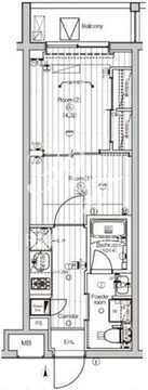 プレミアムキューブ東高円寺DEUX 103 間取り図