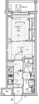 プレミアムキューブ東高円寺DEUX 105 間取り図