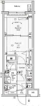 プレミアムキューブ東高円寺DEUX 106 間取り図