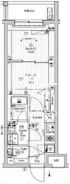 プレミアムキューブ東高円寺DEUX 108 間取り図