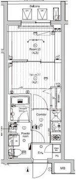 プレミアムキューブ東高円寺DEUX 110 間取り図