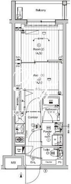プレミアムキューブ東高円寺DEUX 210 間取り図
