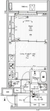 プレミアムキューブ東高円寺DEUX 302 間取り図