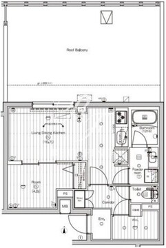 プレミアムキューブ東高円寺DEUX 402 間取り図