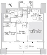 大崎ガーデンレジデンス 2213 間取り図