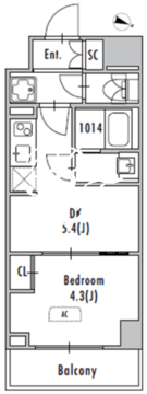 グランパセオ東十条 903 間取り図