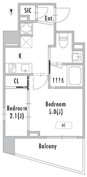 グランパセオ蒲田3 903 間取り図
