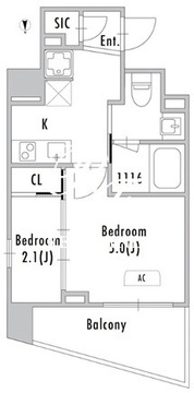 グランパセオ蒲田3 303 間取り図