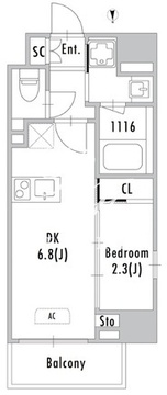 グランパセオ蒲田3 901 間取り図
