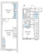 CREATIF学芸大学 104 間取り図