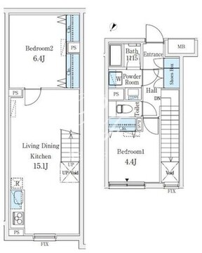CREATIF学芸大学 104 間取り図