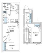 CREATIF学芸大学 102 間取り図
