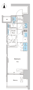 ルフォンプログレ清澄白河プレミア 1012 間取り図
