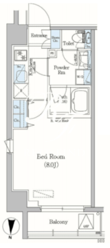 アーバネックス森下2 306 間取り図