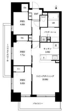 アーバンパーク谷在家 201 間取り図