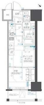 ズーム本郷 1103 間取り図