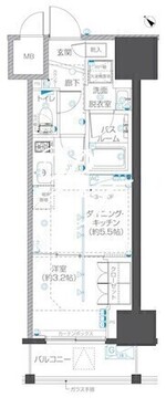 ズーム本郷 503 間取り図