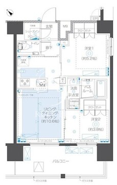 ズーム本郷 1303 間取り図