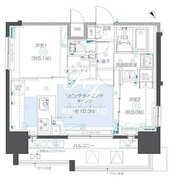 ズーム本郷 1101 間取り図