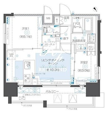 ズーム本郷 1101 間取り図