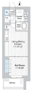 アビティグランデ砧 B-510 間取り図