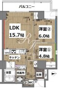 シティコート目黒 2-209 間取り図