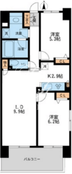 レジディア南千住 906 間取り図